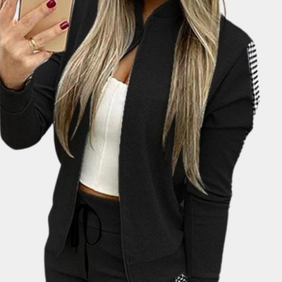 Adina - Trendiger Winter-Trainingsanzug mit Reißverschluss - Stylischer Zweiteiler für gemütliche Tage