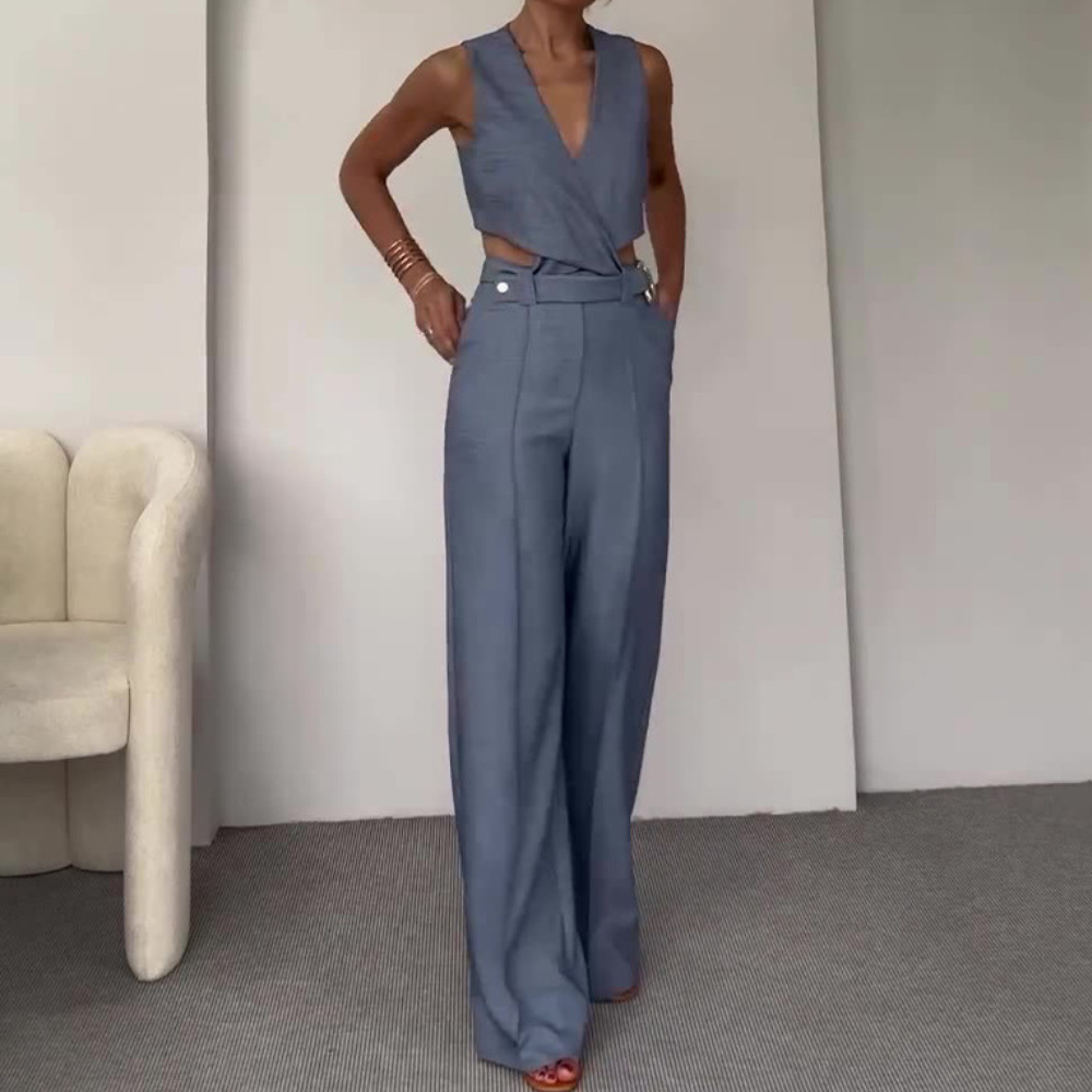 Aleyna - Luxuriöses zweiteiliges Set für eleganten Stil