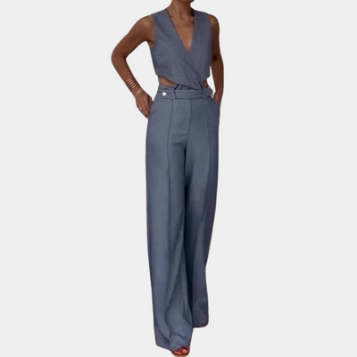 Aleyna - Luxuriöses zweiteiliges Set für eleganten Stil