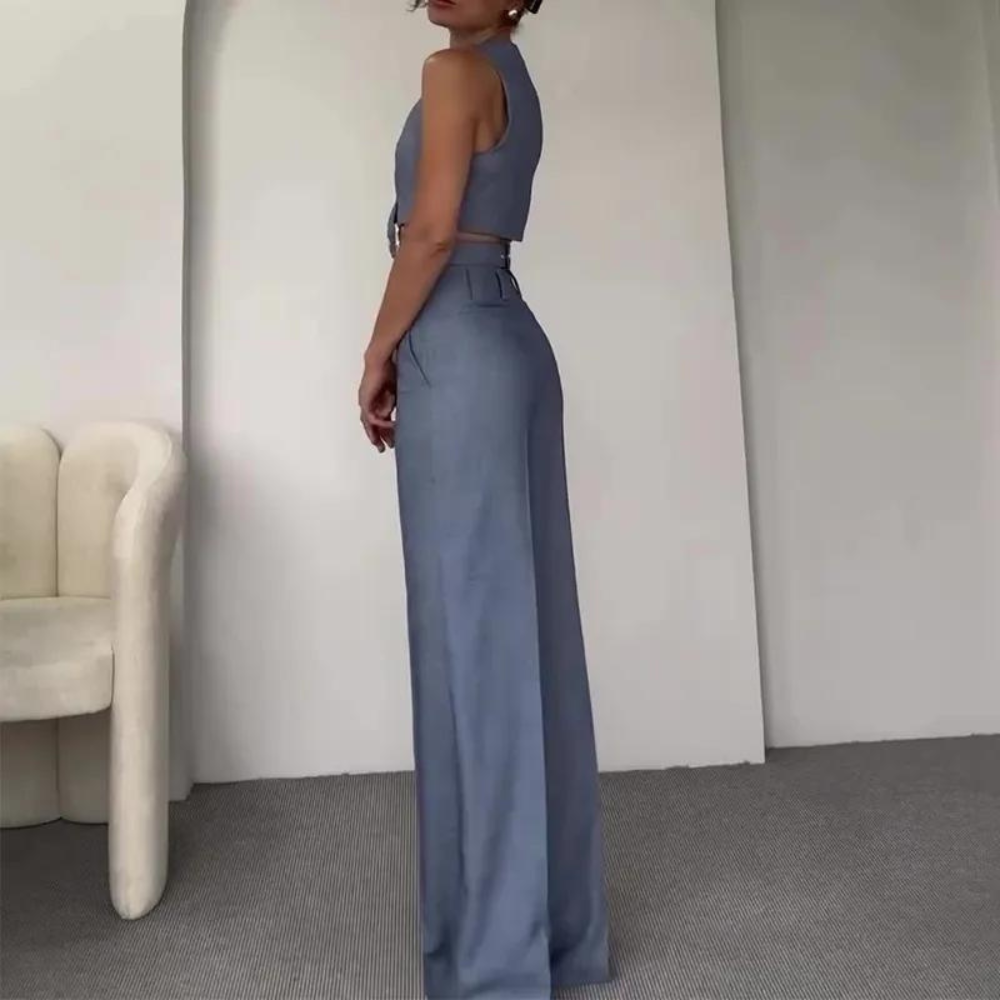 Aleyna - Luxuriöses zweiteiliges Set für eleganten Stil