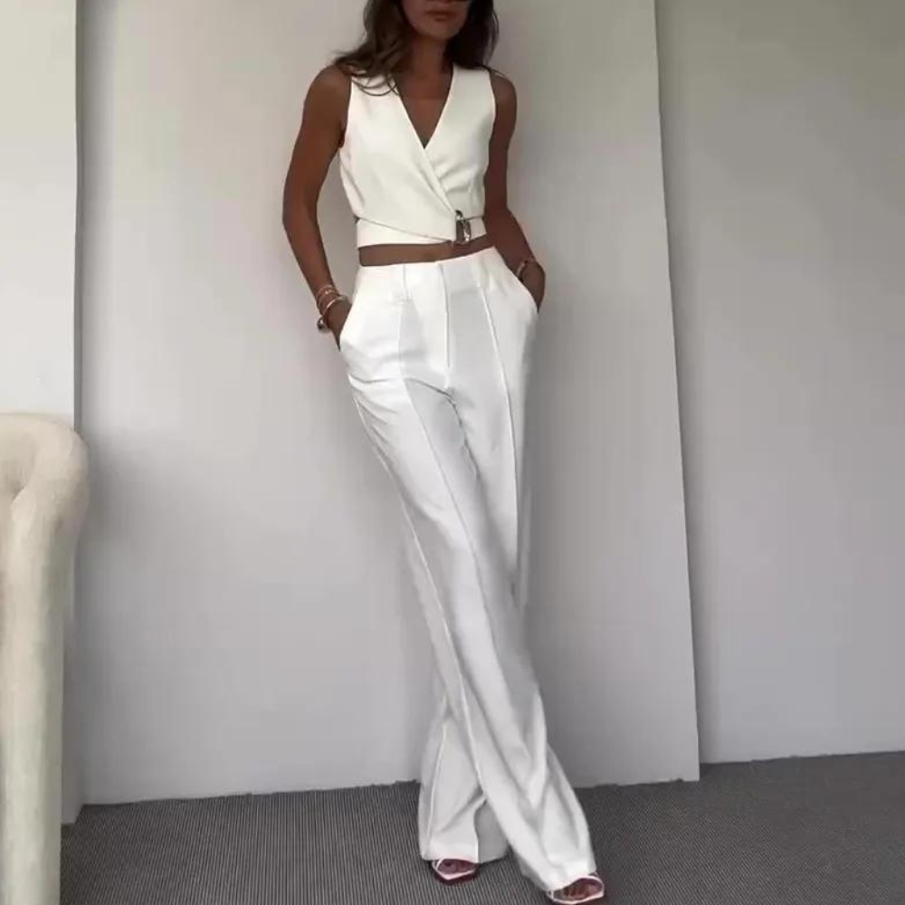 Aleyna - Luxuriöses zweiteiliges Set für eleganten Stil