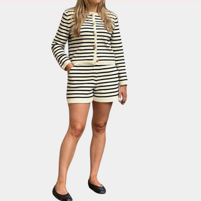 Tassa - Stilvolles gestreiftes 2-teiliges Set für einen eleganten Look