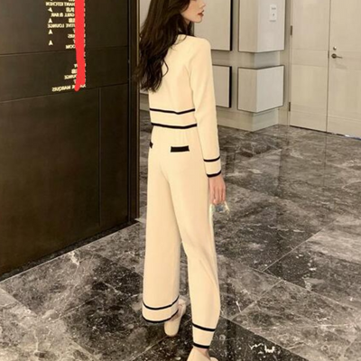 Polixeni - Luxuriöses 2-teiliges Strickoutfit für Damen für höchsten Komfort