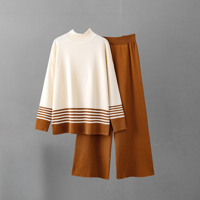 Amelita - Trendiger Damenstrick-Zweiteiler für einen stilvollen Look