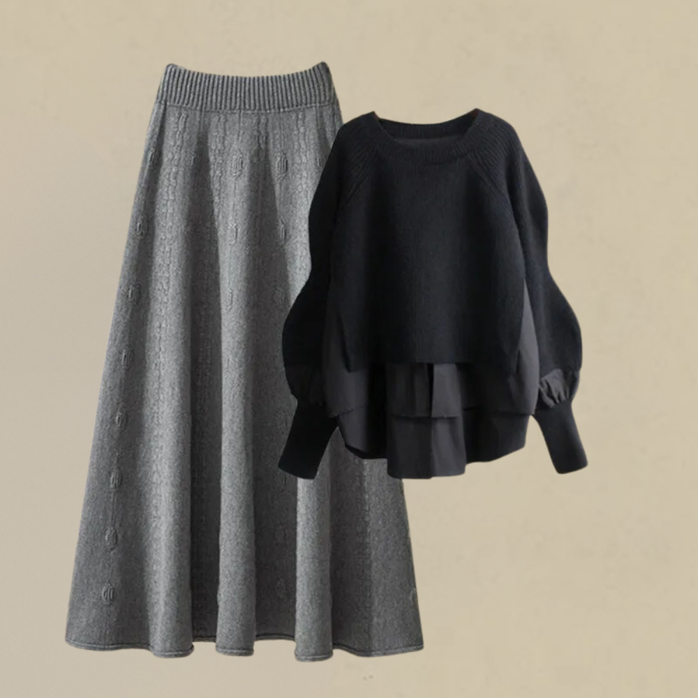 Ysolde - Elegantes Strick-Outfit für jede Gelegenheit