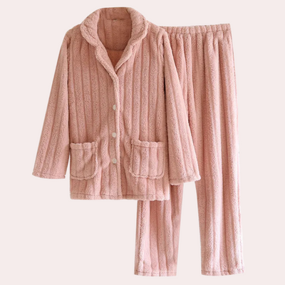 Donna - Elegantes Luxus-Winter-Pyjama-Set für Damen