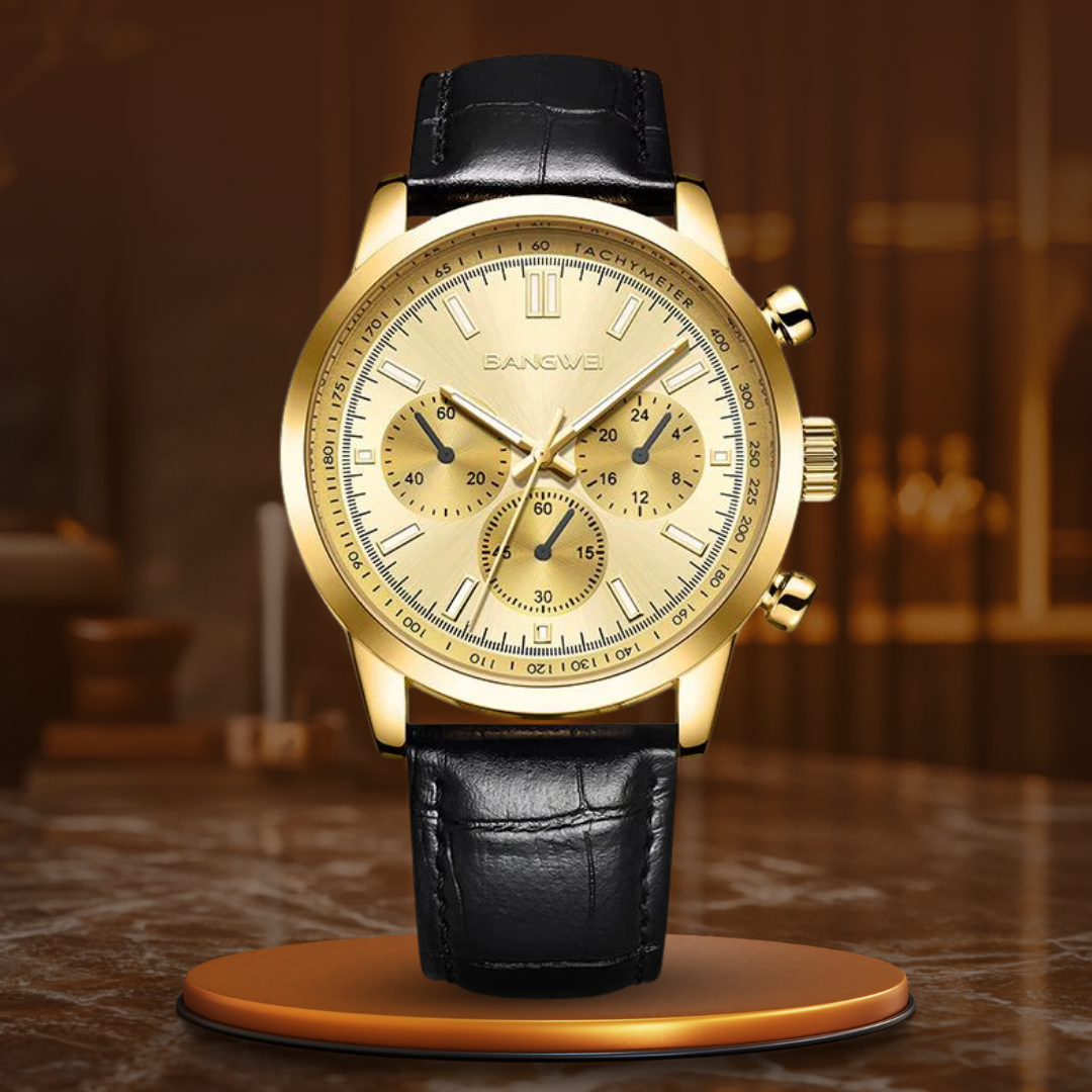 Alfred® | Militär Sport Casual Leder Quarz Uhr