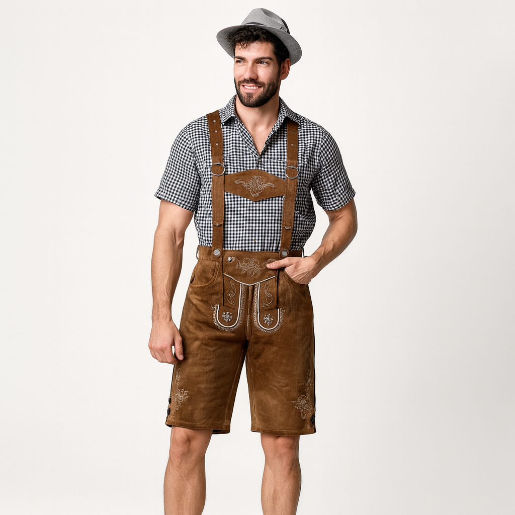Karlo – Trachtenlederhose für Herren zum Oktoberfest