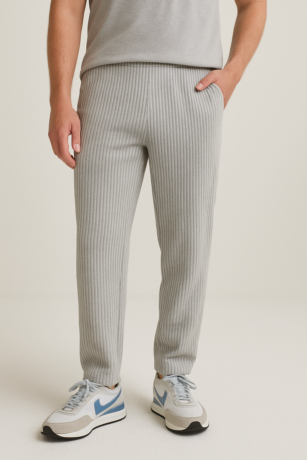 Ethan Plisseehose mit Geradem Schnitt