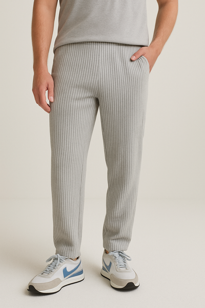 Ethan Plisseehose mit Geradem Schnitt