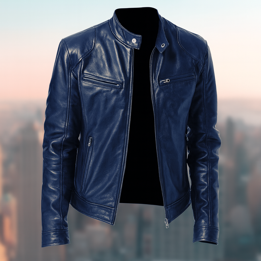Elegante Herrenjacke Aus Leder – Zeitloses Design, Vielseitig Für Jeden Anlass