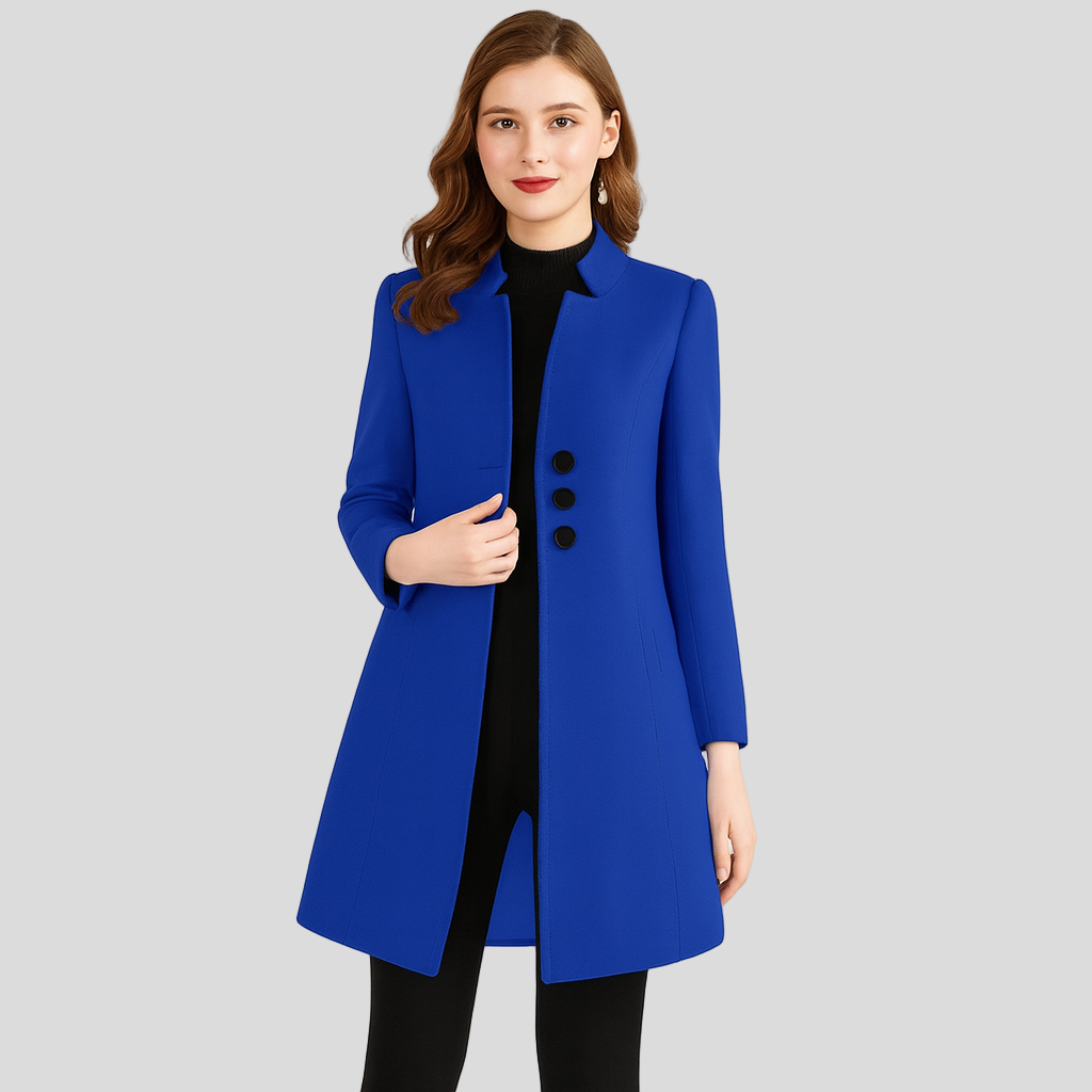 Isla | Eleganter Mantel mit Knopfleiste