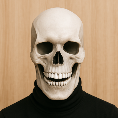 BoneReign | Realistische Totenkopfmaske mit beweglichem Kiefer