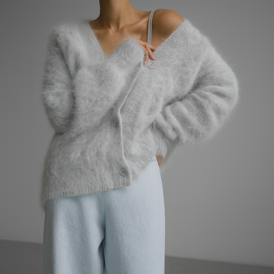 Cardigan mit Knöpfen – Sanfte Eleganz mit entspannter Raffinesse