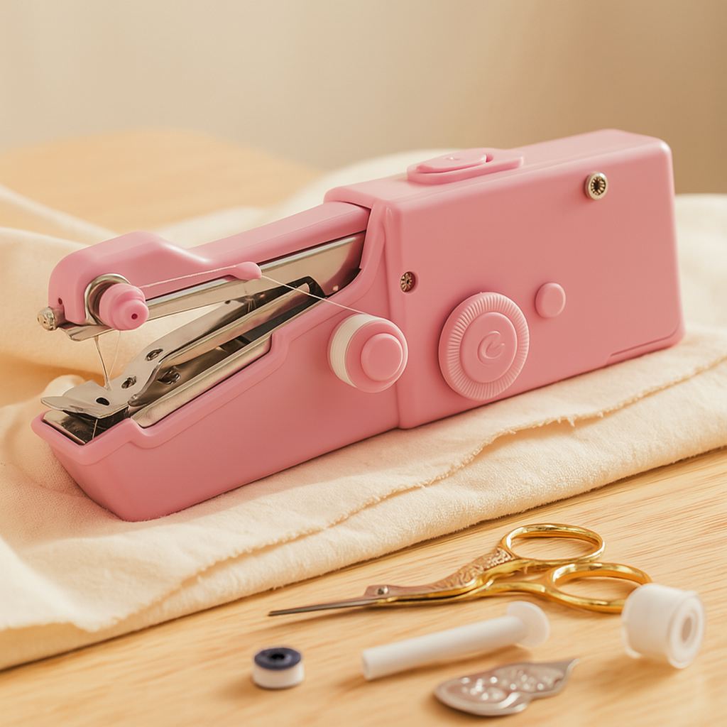 SwiftSew – Tragbare handgehaltene Nähmaschine für schnelle Reparaturen