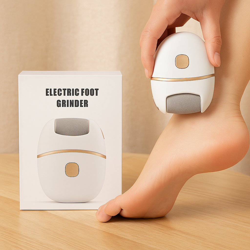 Elektrischer Hornhautentferner – 6 austauschbare Aufsätze, USB-aufladbar, glättet und poliert Ihre Füße