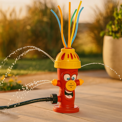 Hydranten-Sprinkler für Kinder – Drehendes Wasserspielzeug für Wasserspiele im Garten