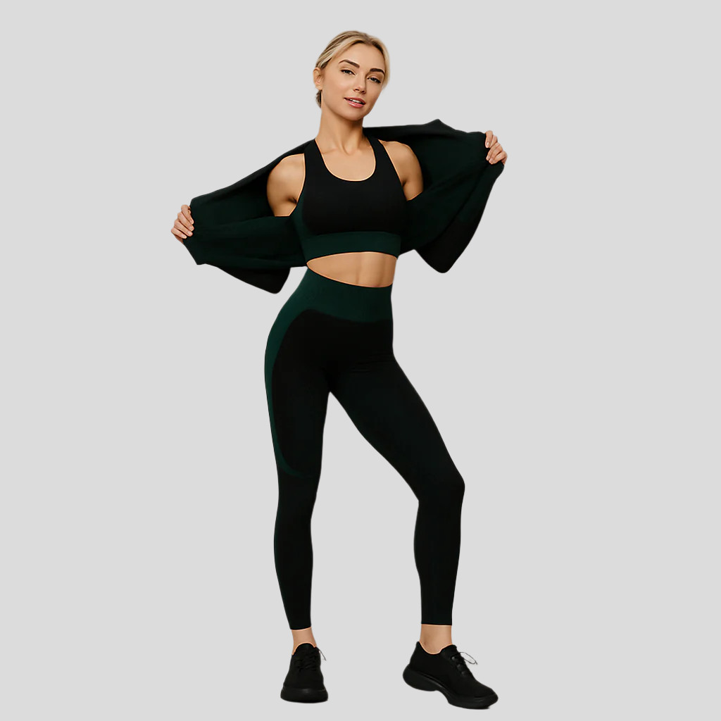 3-teiliges Yoga-Set für Damen