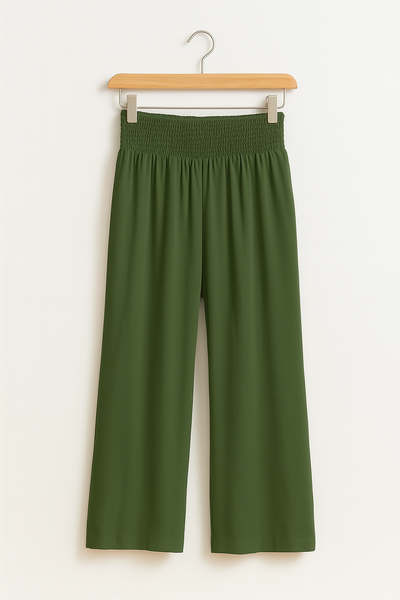 Weite Hose mit elastischem Bund
