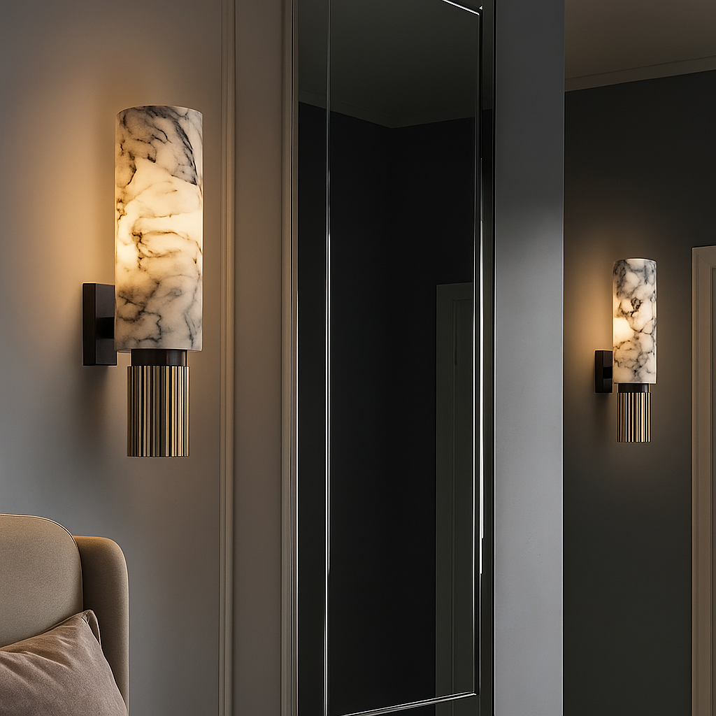 Marbelle – Elegante Wandleuchte mit stilvollem Marmorinspiriertem Muster