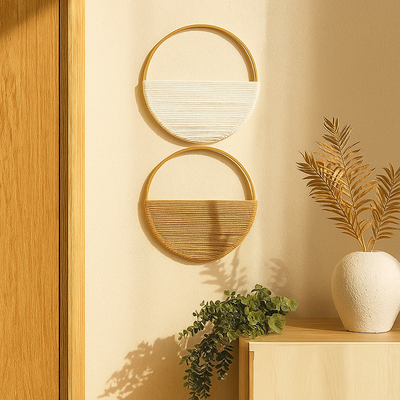 Willowloop – Circulares Makrame-Wandsdekor mit symmetrischem Design