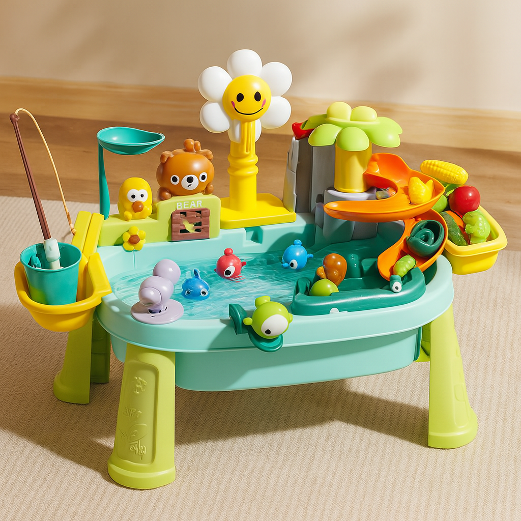 TinyFishers – Fischspielzeug mit Wasserwasch für frühkindliche Bildung