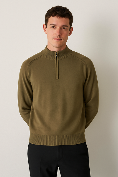 Jacob Strickpullover mit Reißverschluss