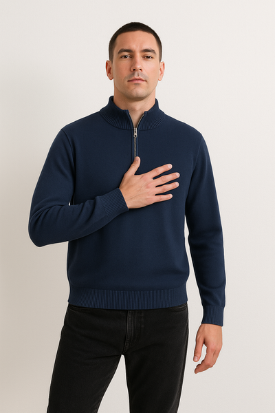Jacob Strickpullover mit Reißverschluss