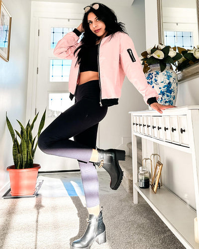 Lässige Damen Bomberjacke – leichte Übergangsjacke mit Reißverschluss