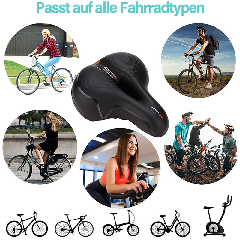 ComfortRide™ Fahrradsattel gegen Rücken- und Gesäßschmerzen