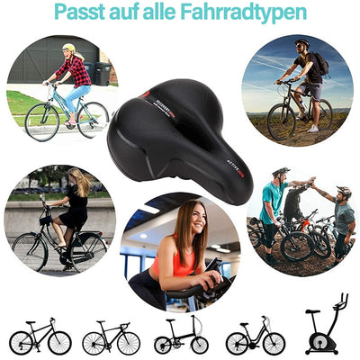 ComfortRide™ Fahrradsattel gegen Rücken- und Gesäßschmerzen