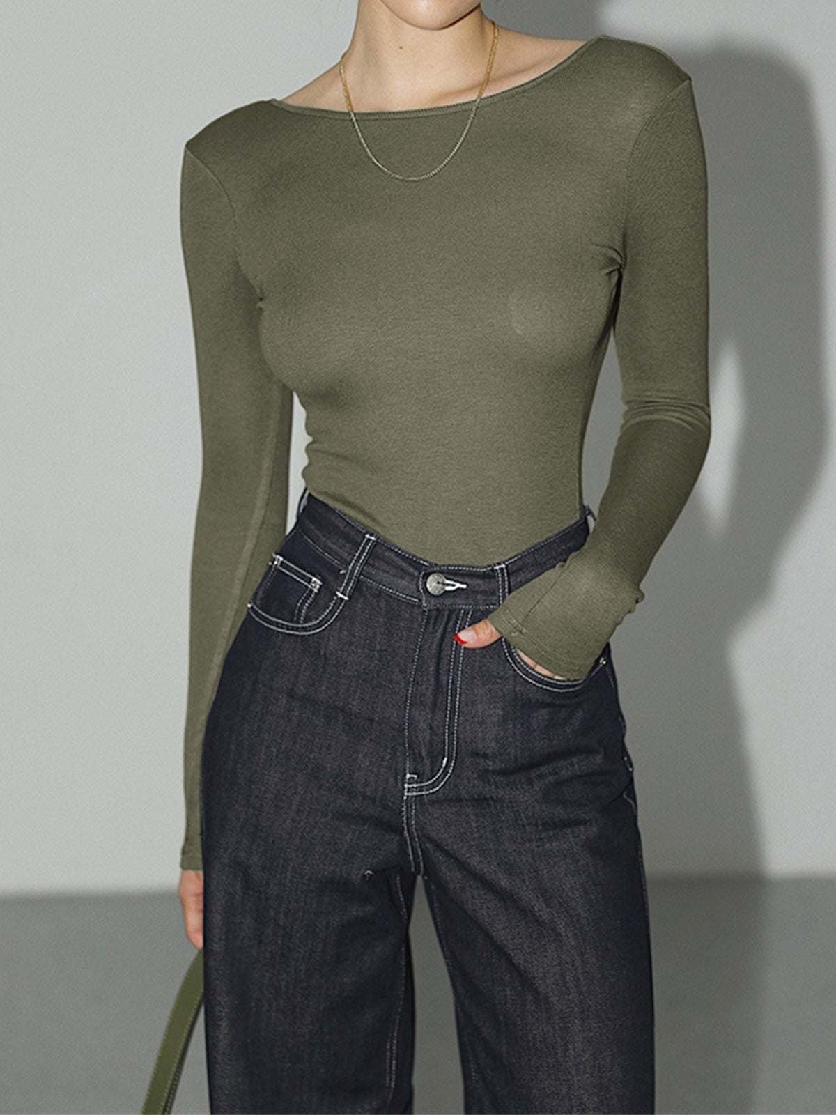 Damen Bodysuit Rückenfrei