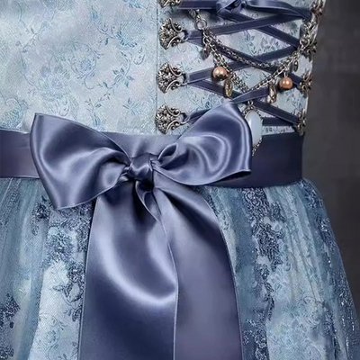 Damen Dirndl Kleid Baumwolle Traditionell für Oktoberfest und Festlichkeiten