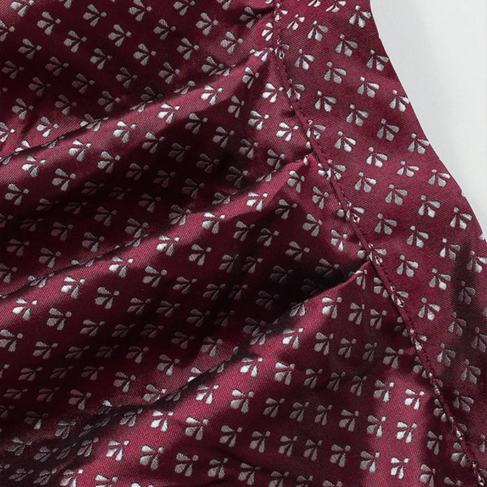 Damen Elegantes Kontrast Dirndl Kleid | Festlich Midi