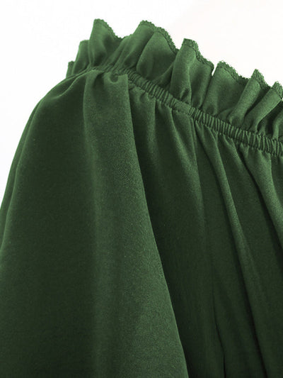 Damen Kleid Leicht Unregelmäßiger Schnitt Elegant