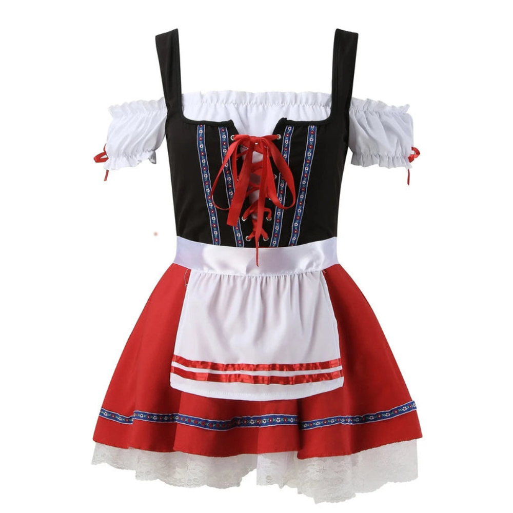 Damen Verspieltes Bayerisches Dirndlkleid | Mini