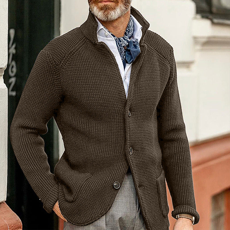 Eleganter Herren Cardigan | Strickjacke Mit Knöpfen