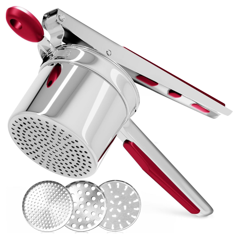 Kartoffelstampfer aus Edelstahl 15 oz – Kartoffelstampfer für Pürees und Gemüsebrei