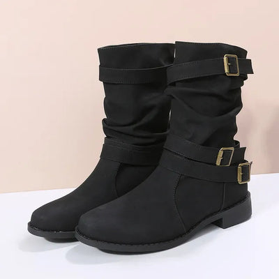 Elegante Stiefel mit Modernem Schnallendesign