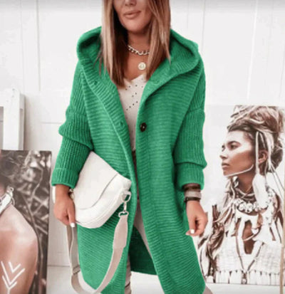 Elegante Strickjacke mit Kapuze für stilvolle Looks