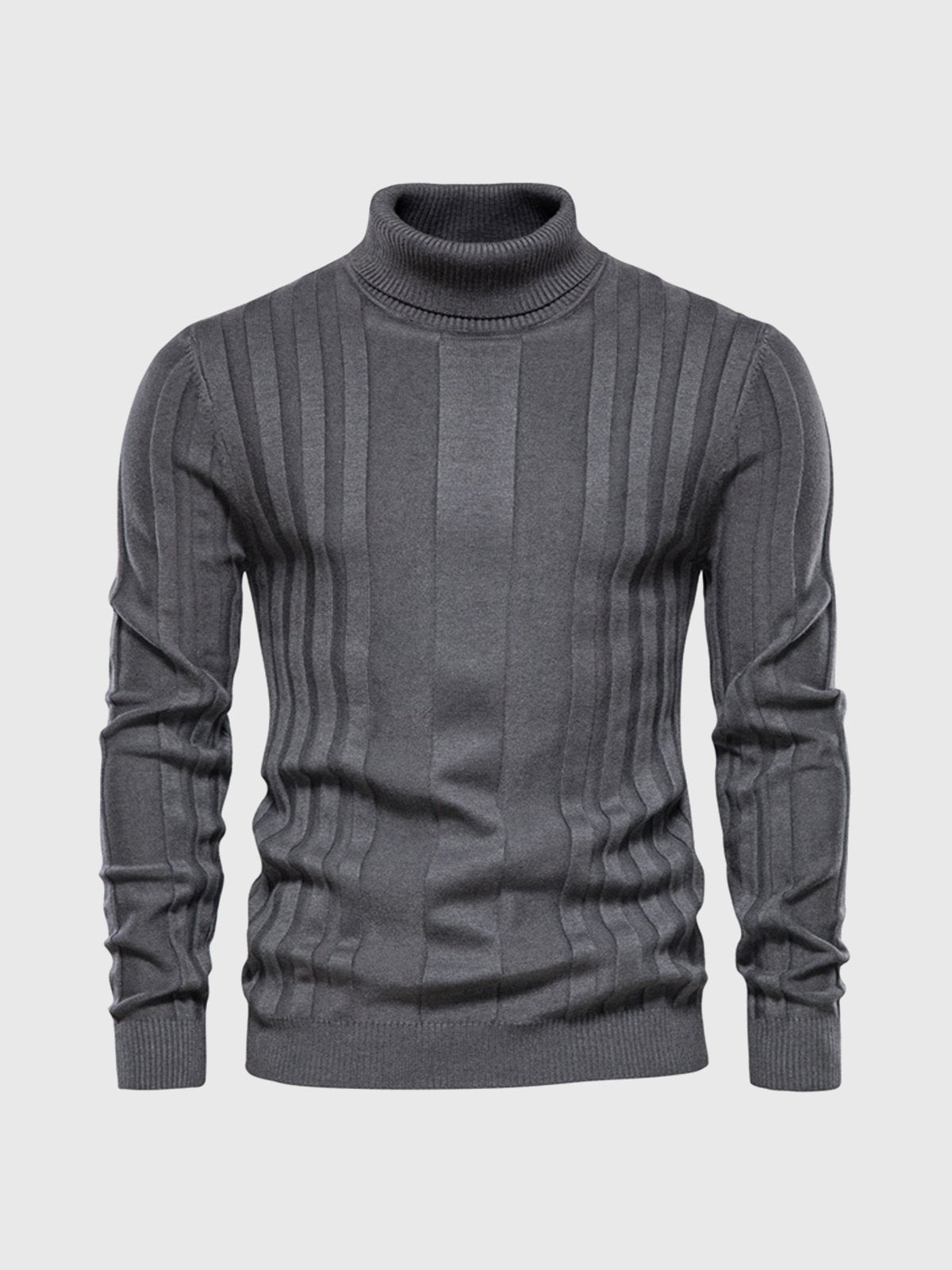 Eleganter Rollkragenpullover mit Streifen