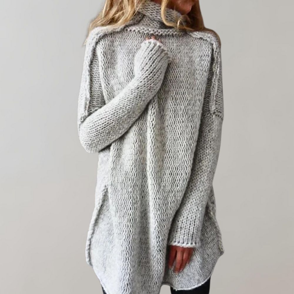 Gerda | Bequemer langer Pullover