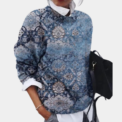 Damen Rundhalsausschnitt Strickpullover | Lässig