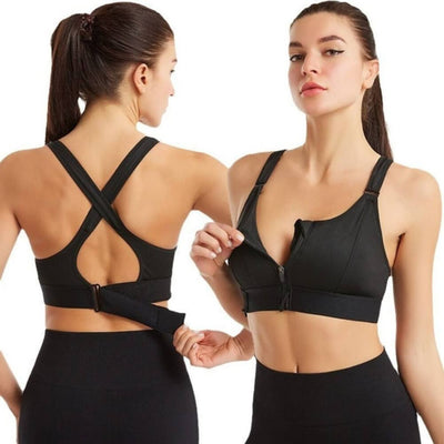 FlexiBra™ – Sport-BH mit Frontreißverschluss und Push-Up-Effekt