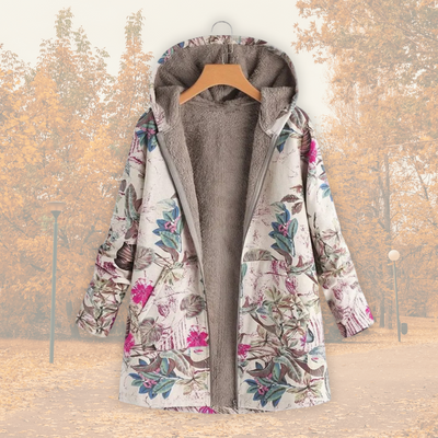 Kamellie – Leichte Winterjacke mit Kunstfellfutter