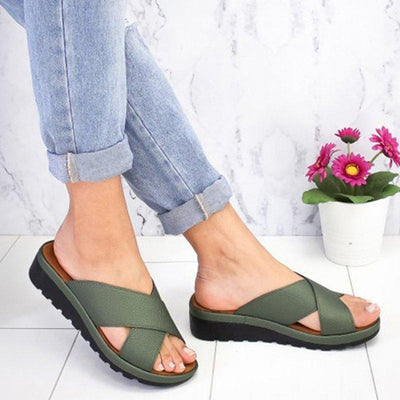 Vegane Komfort-Sandalen – Memory-Foam Fußbett, Verstellbare Riemen