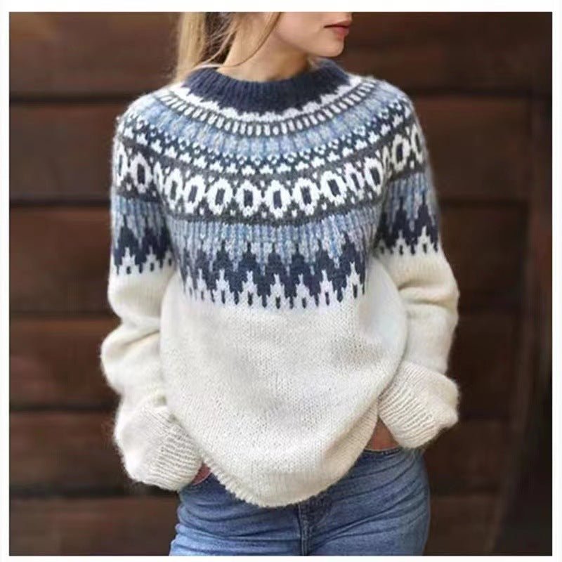 Gemütlicher Fair-Isle Pullover für Wintertage