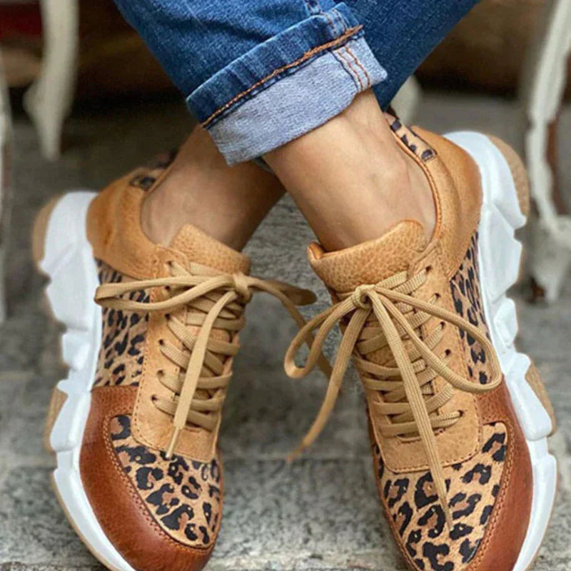 Irmgard | Bequeme Leoparden-Sneakers