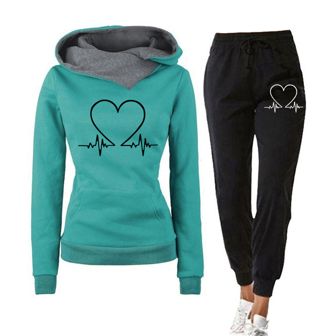 HEARTBEAT - Elegantes Damen-Jogging-Set mit bequemer Hose