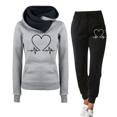 HEARTBEAT - Elegantes Damen-Jogging-Set mit bequemer Hose